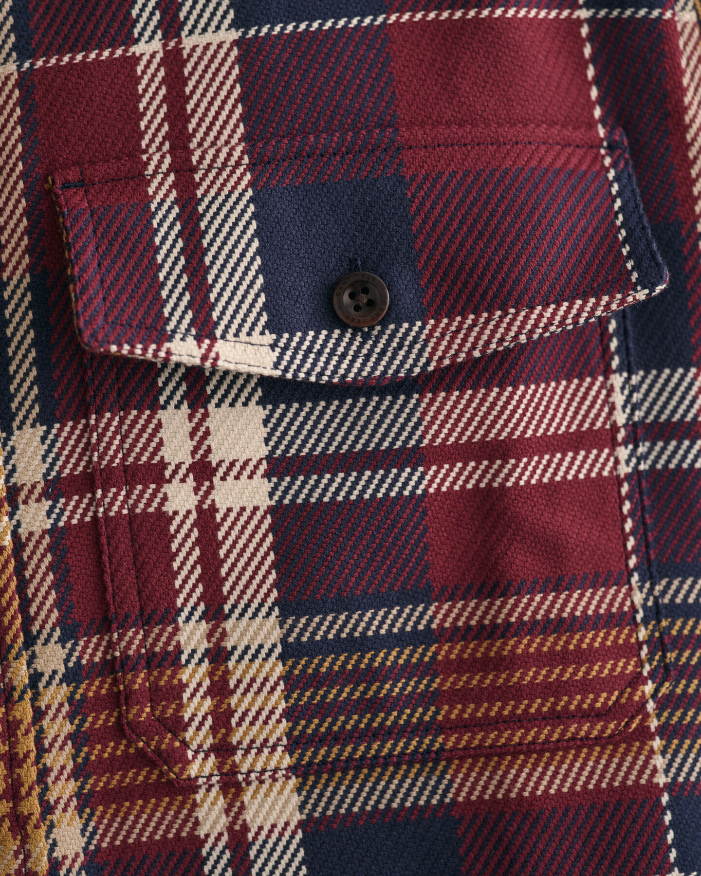 Hemdjacke aus schwerem Twill mit Karomuster