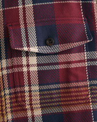 Hemdjacke aus schwerem Twill mit Karomuster