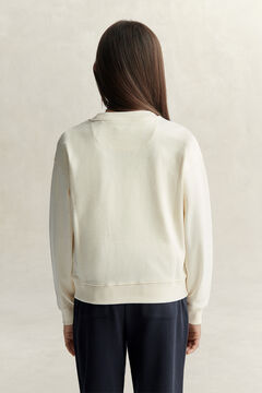 Teen Girls Oversized Sweatshirt — CREAM 3
