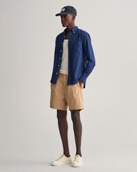 Regular Fit Sunfaded Oxford-Hemd