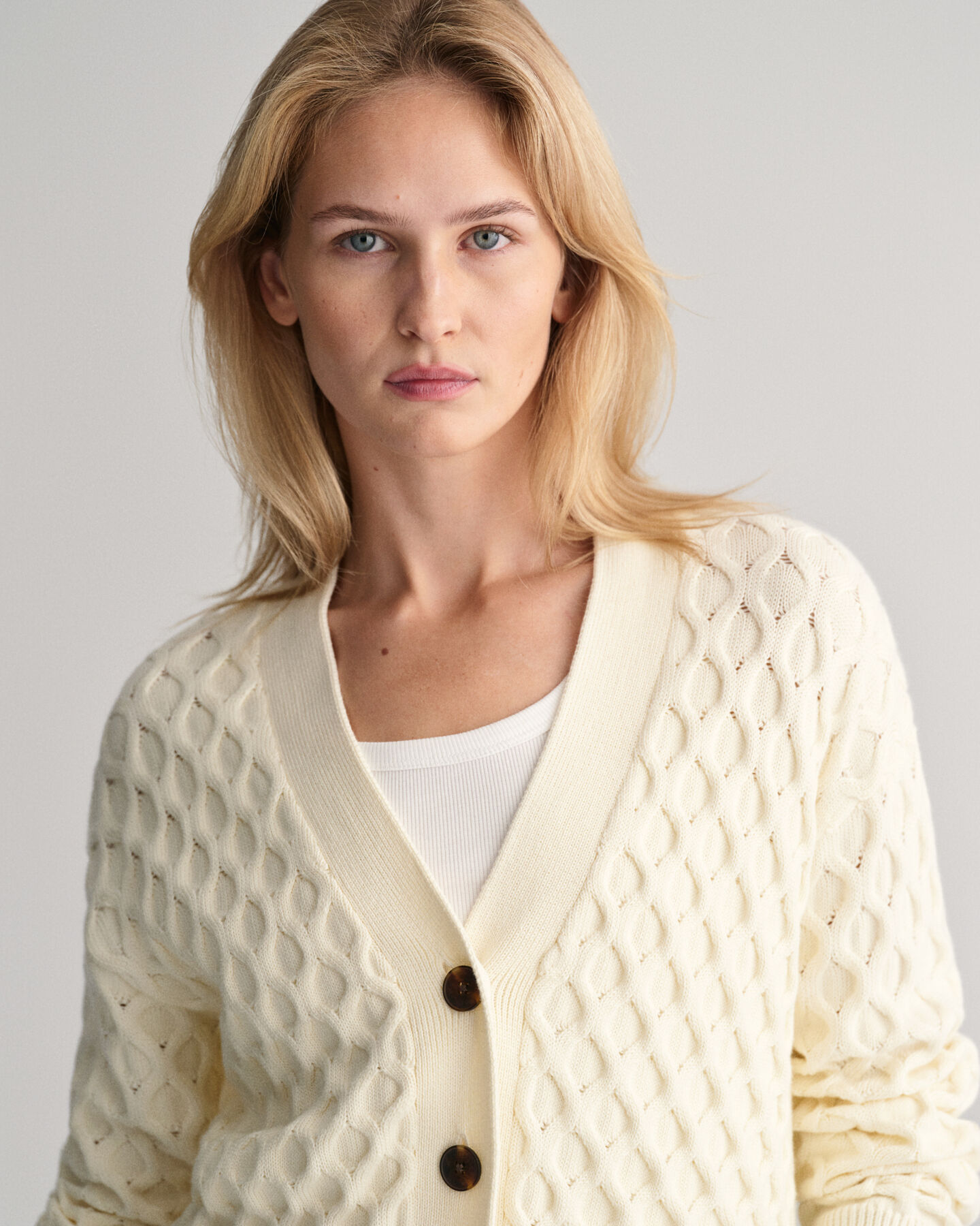 Strukturierte Strickjacke
