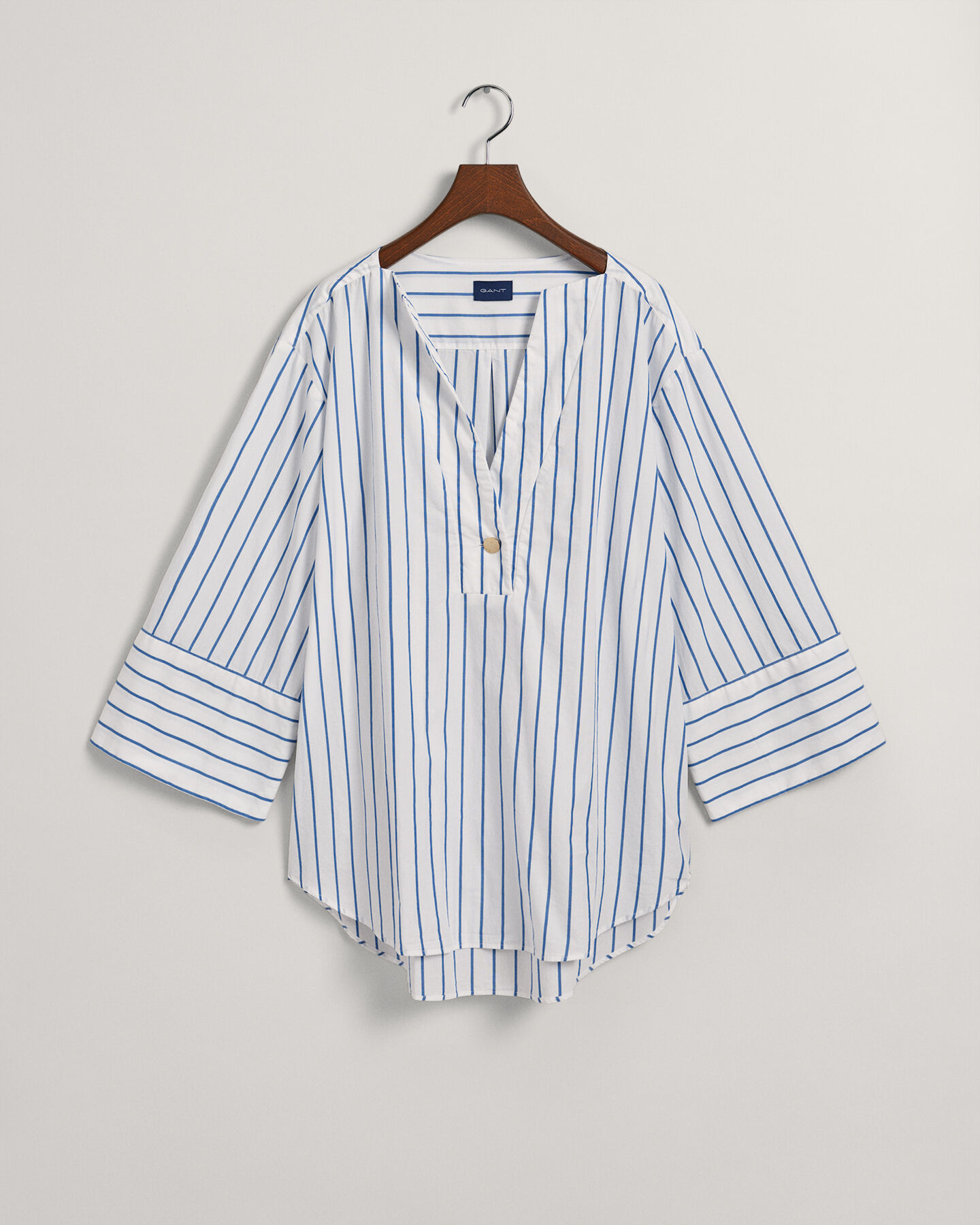 Relaxed Fit Popover Bluse mit Streifen