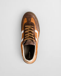 Cuzima Sneaker aus Veloursleder und Cord