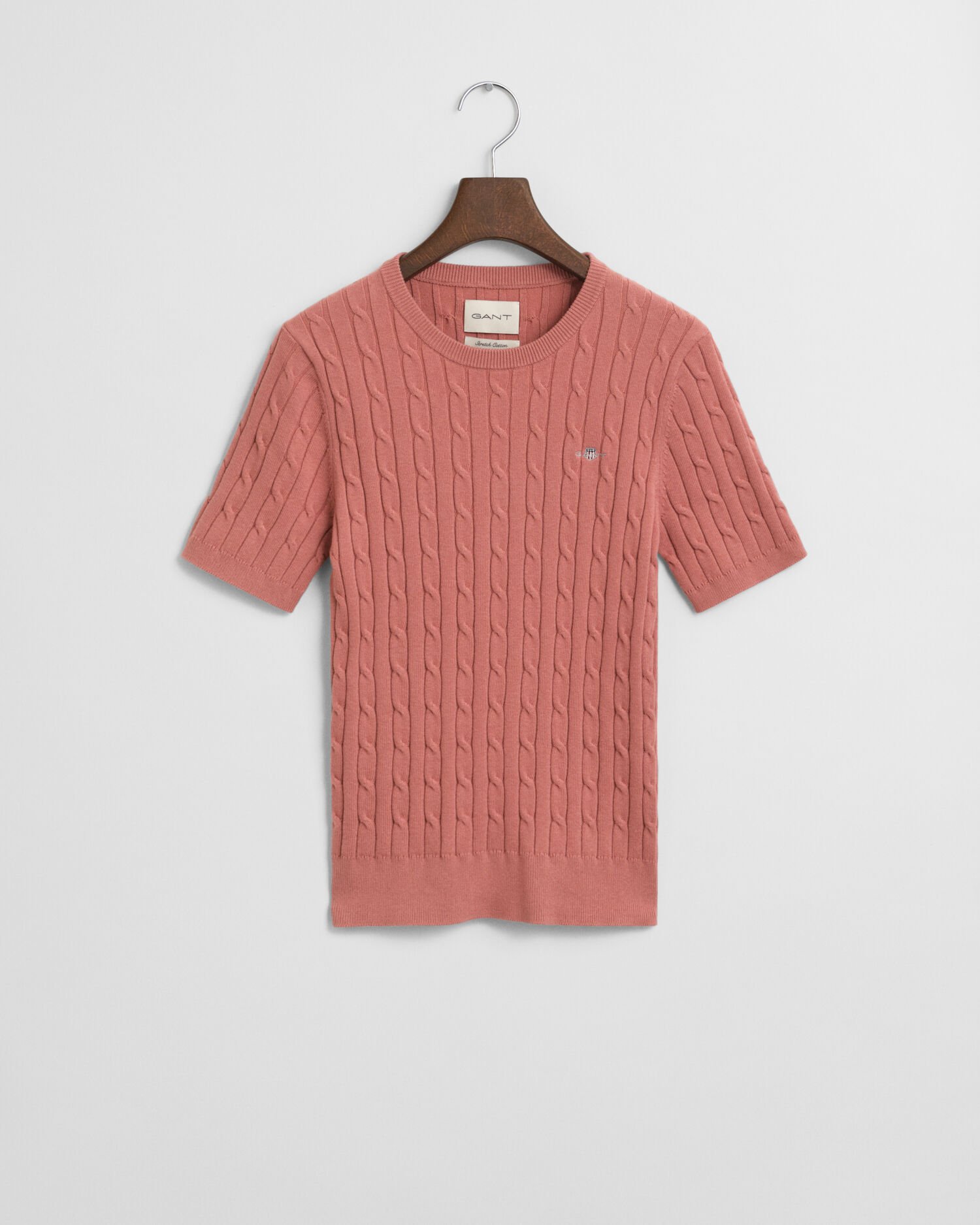 Zopfstrick Kurzarmpullover