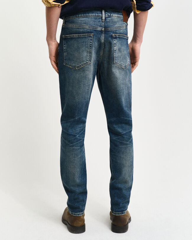 Slim Fit Jeans mit Vintage-Waschung