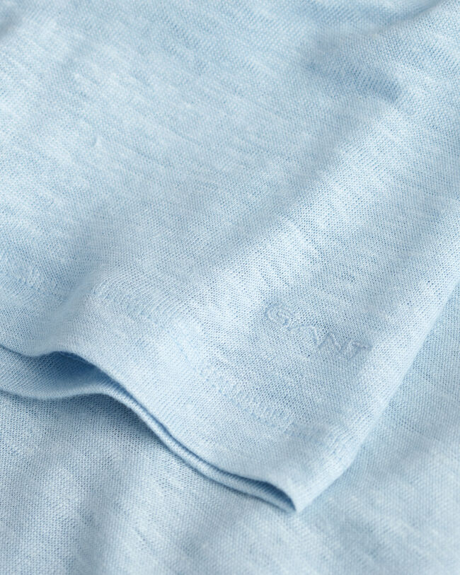 Leinen T-Shirt mit V-Ausschnitt