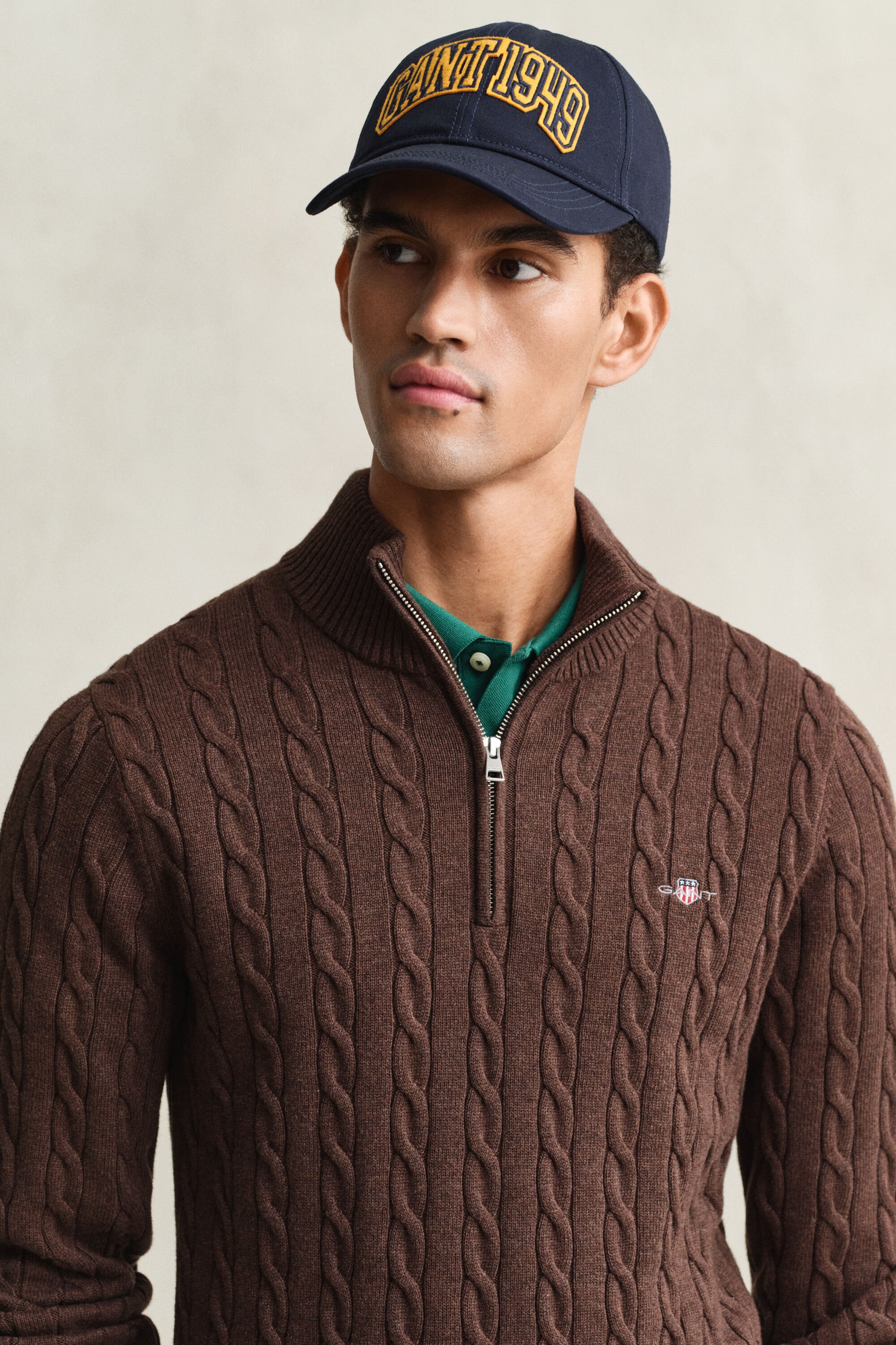 Zopfstrick Troyer aus Baumwolle