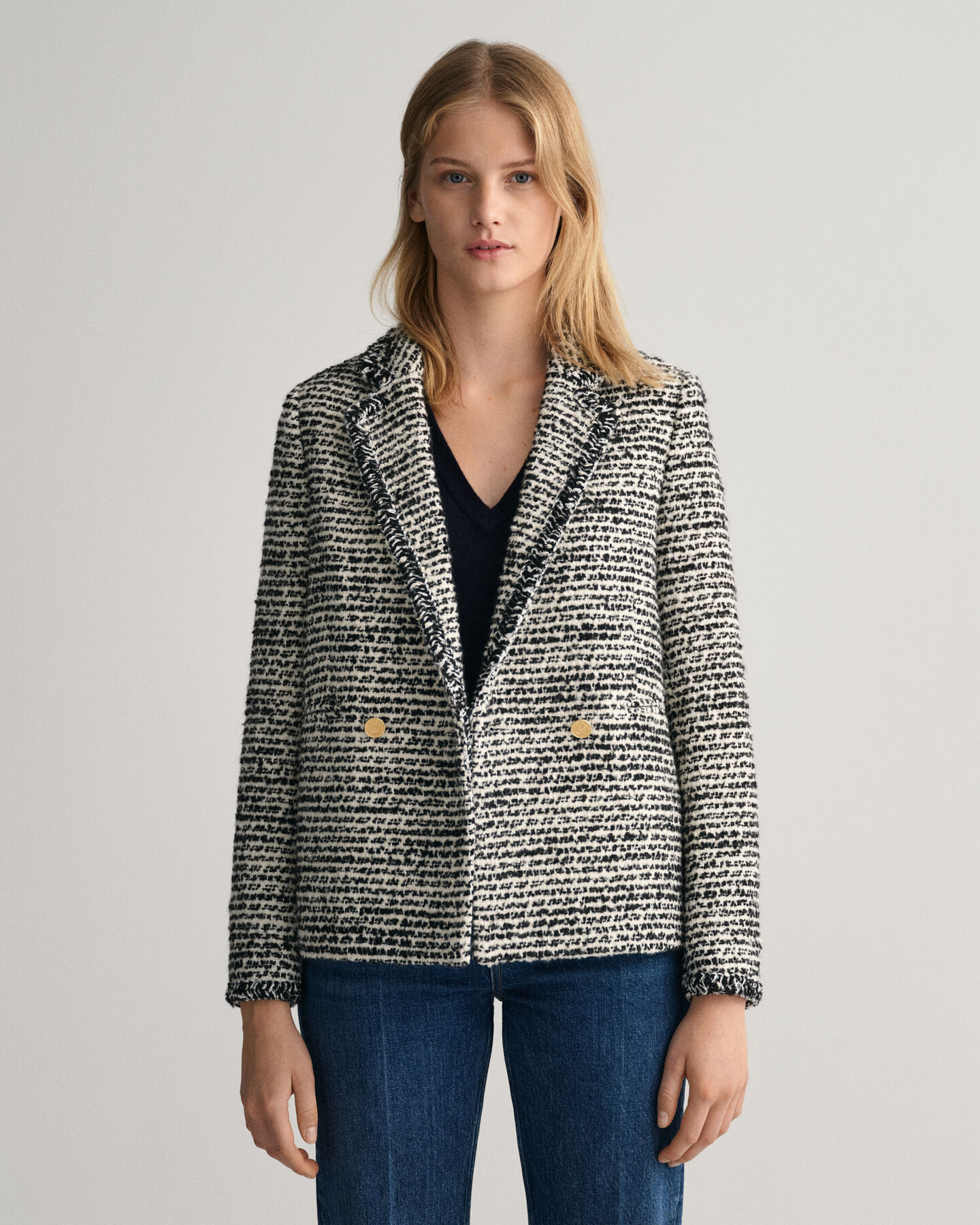 Tweed Blazerjacke