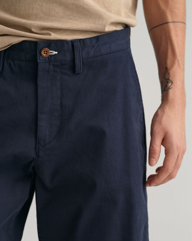 Relaxed Fit Twill Shorts