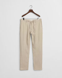 Relaxed Fit Leinen Kordelzughose