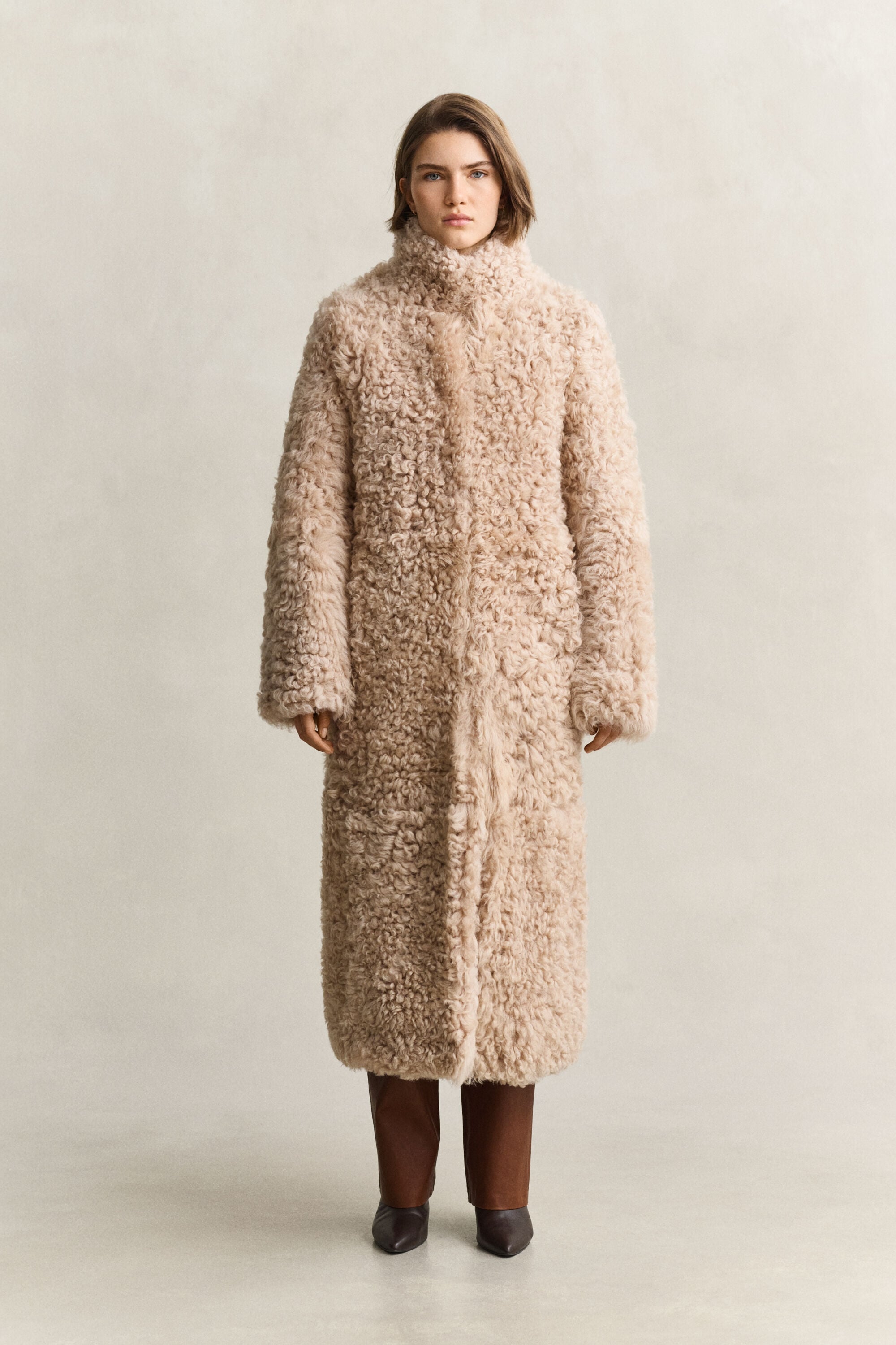 Shearling-Mantel