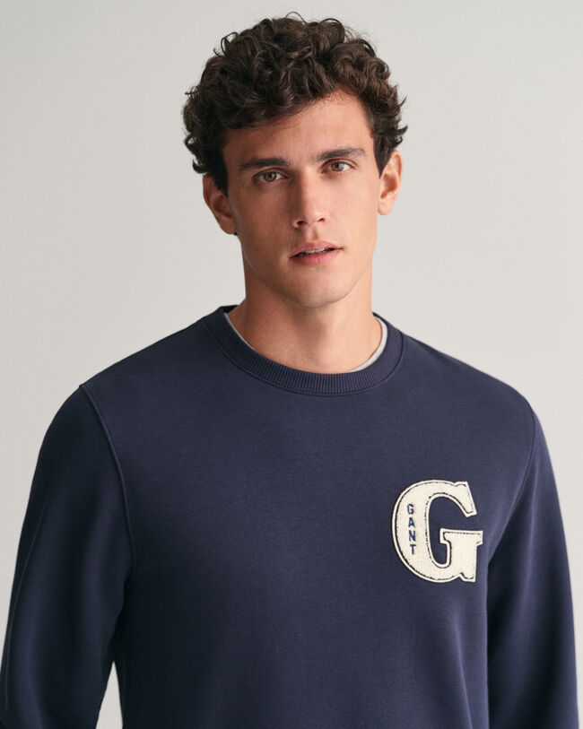 G Graphic Rundhals-Sweatshirt