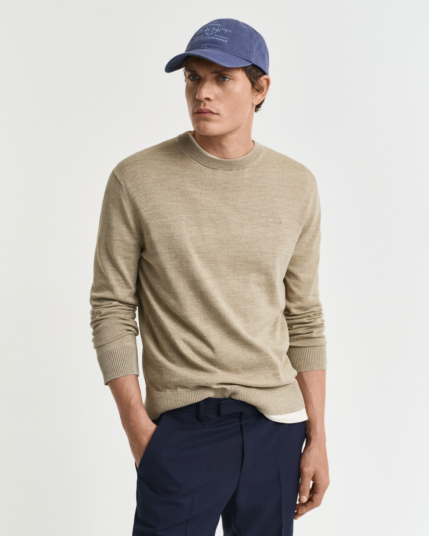 Sunfaded Rundhalspullover