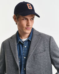 Zweifarbiger Wollmantel