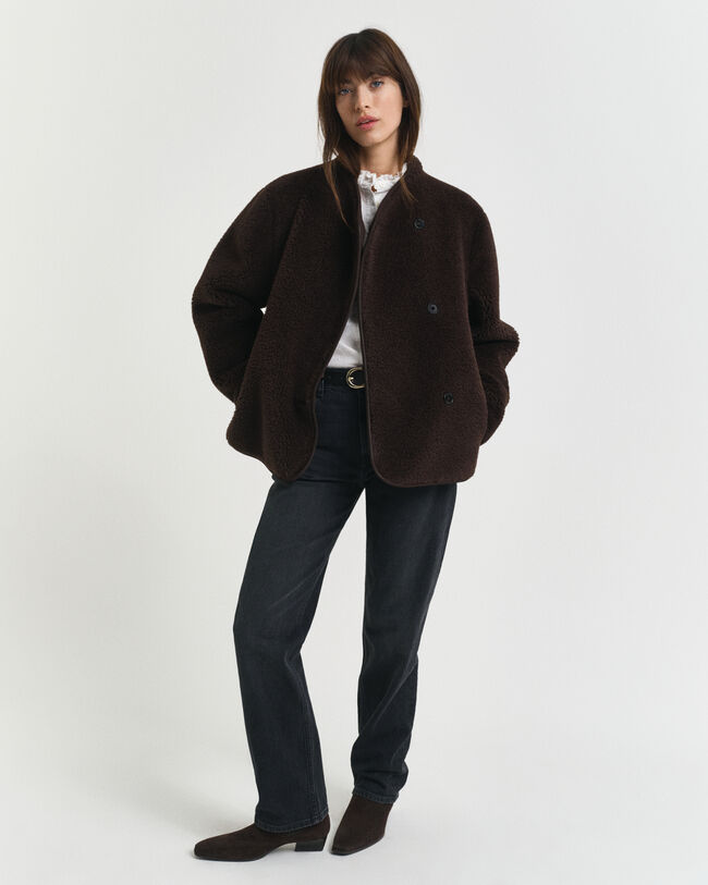 Jacke aus Shearling-Imitat