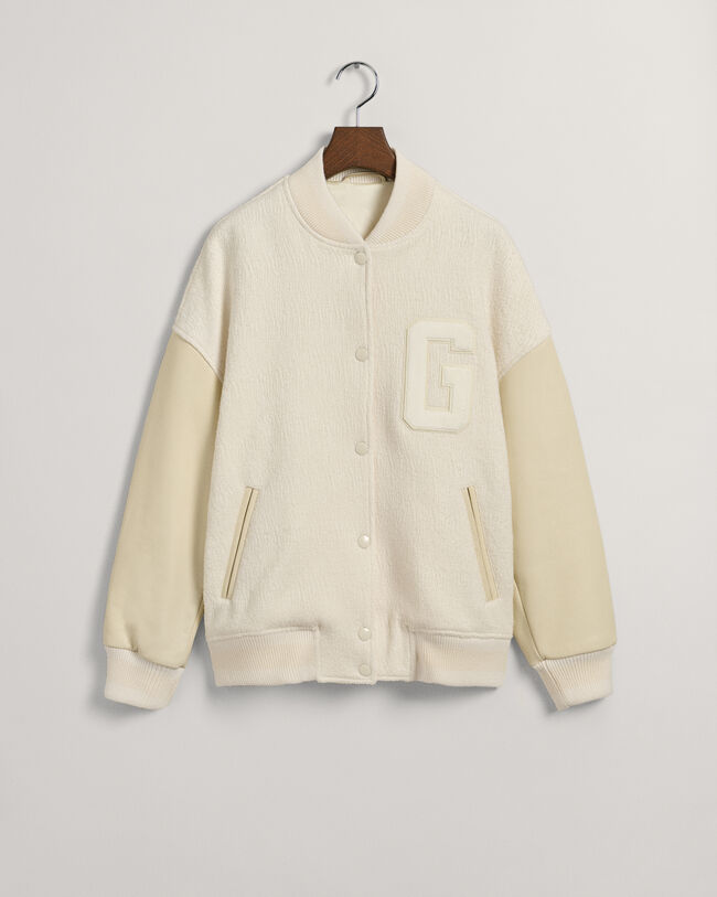 Boucl&eacute; GANT Varsity Jacket