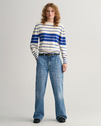 Cargo Jeans mit weitem Bein