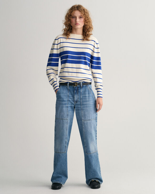 Cargo Jeans mit weitem Bein