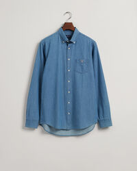 Indigoblaues Regular Fit Hemd