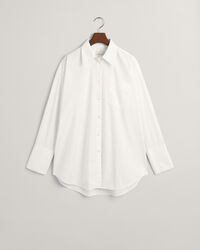 Oversized Fit Popeline Bluse mit breiten Manschetten