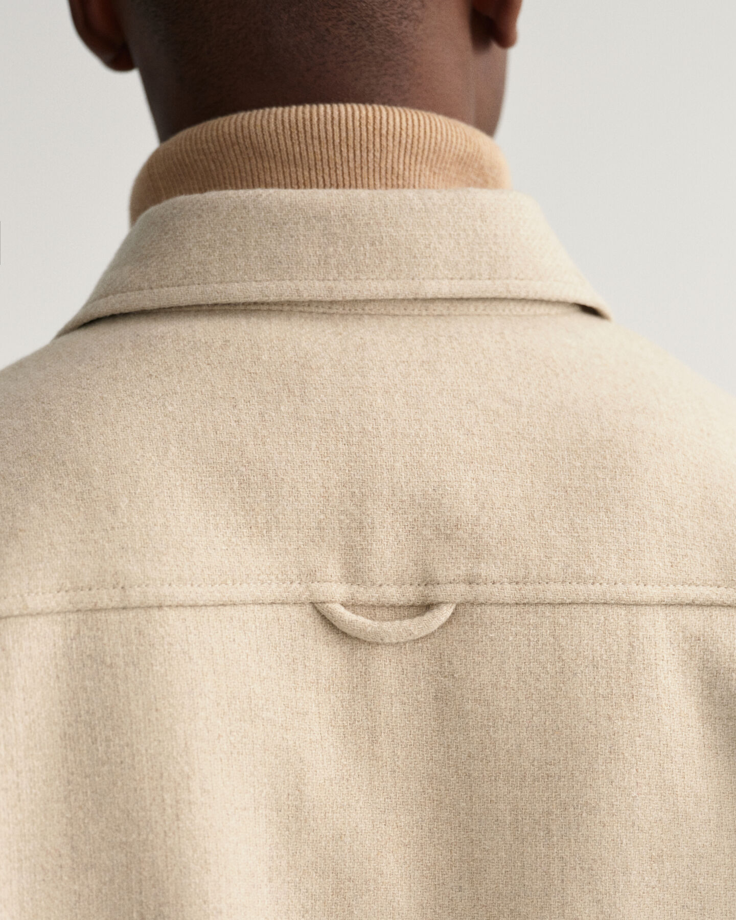 Hemdjacke aus Wollmischung