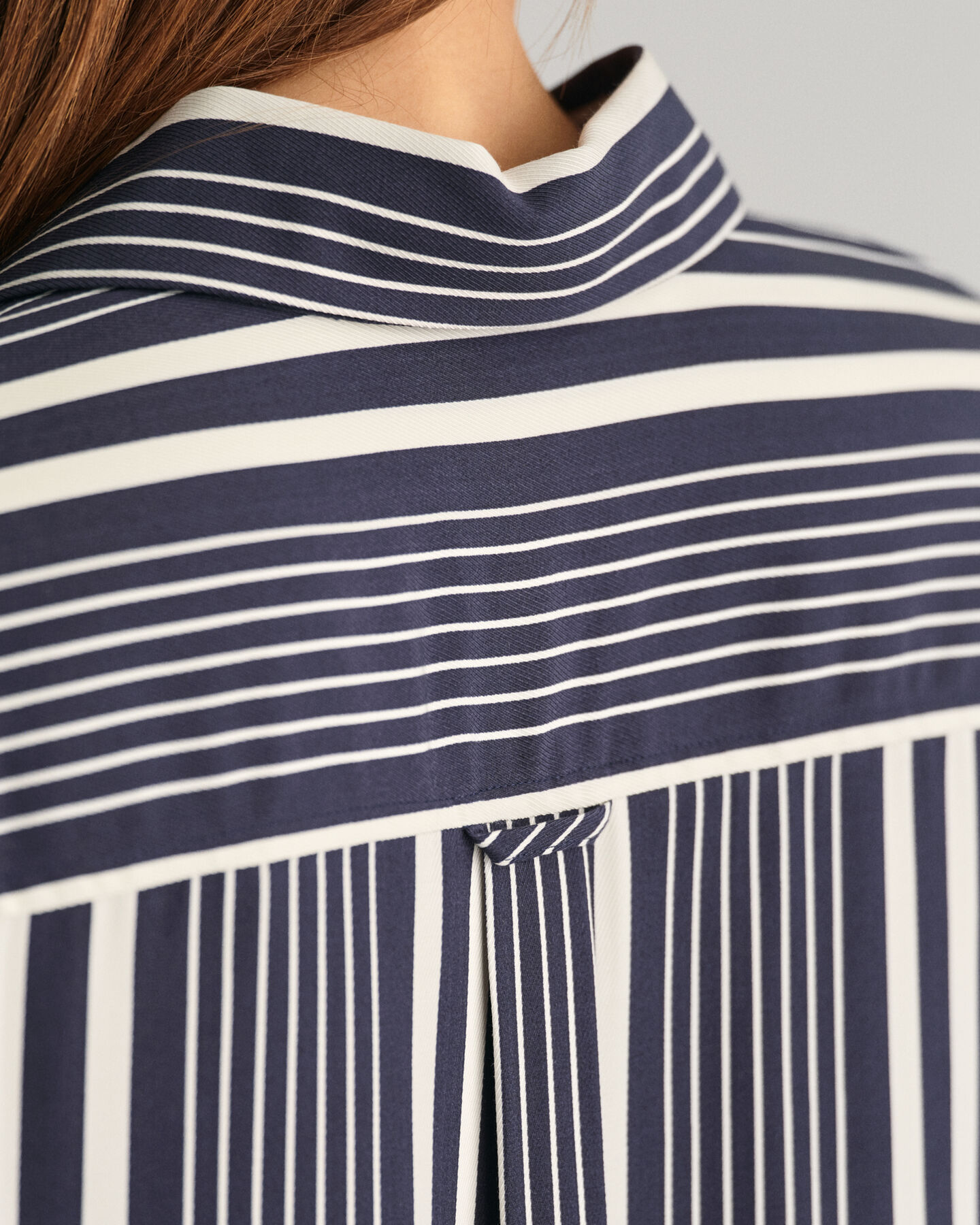 Relaxed Fit Bluse mit Streifen-Print