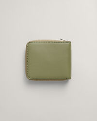 Leder-Geldbörse mit Reißverschluss