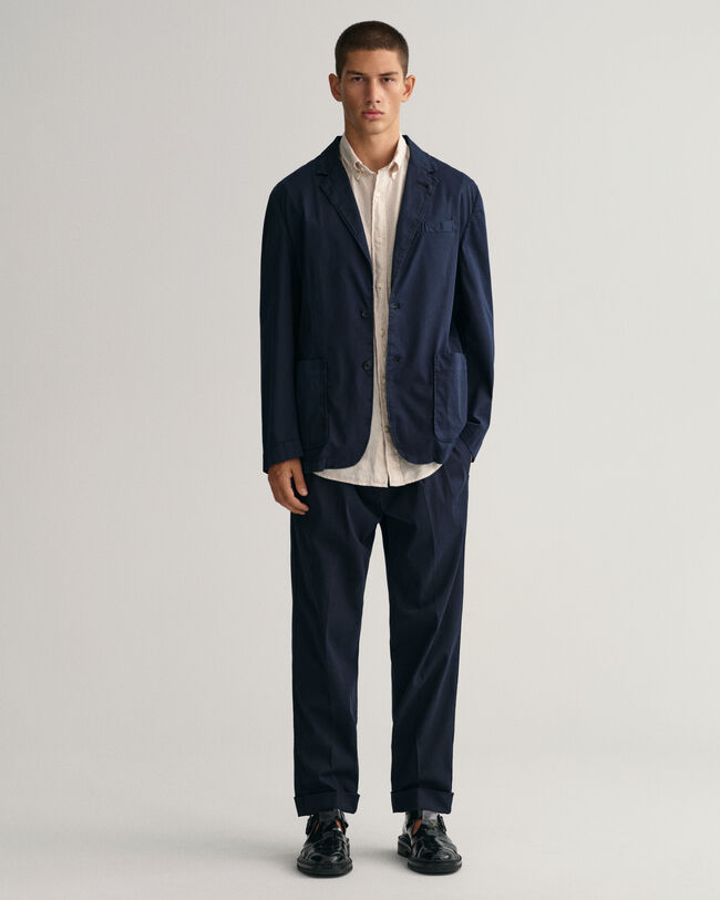 Regular Fit Kurzarm-Leinenhemd mit Streifen