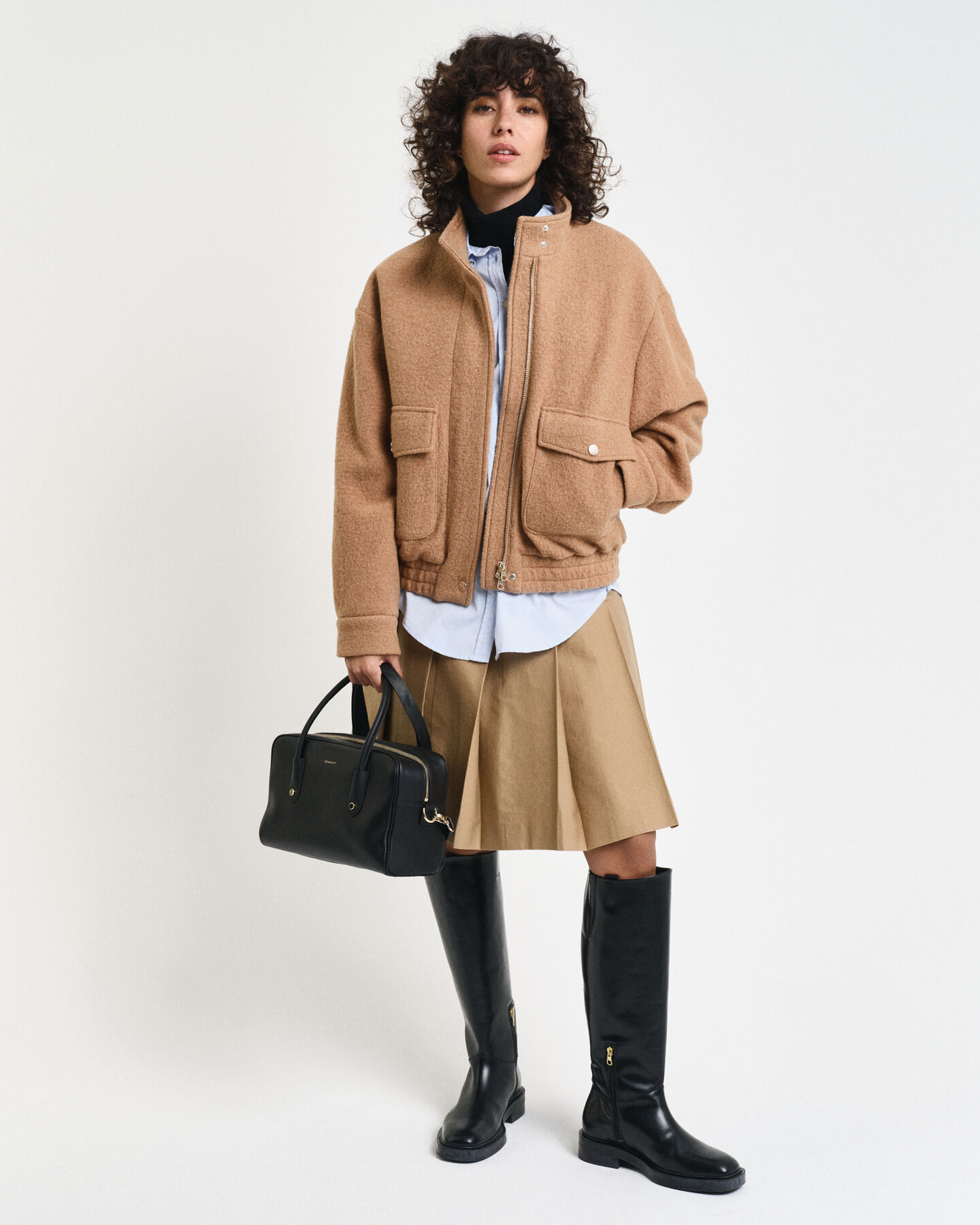 Harrington Jacke aus Wolle