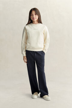 Teen Girls Oversized Sweatshirt — CREAM 6