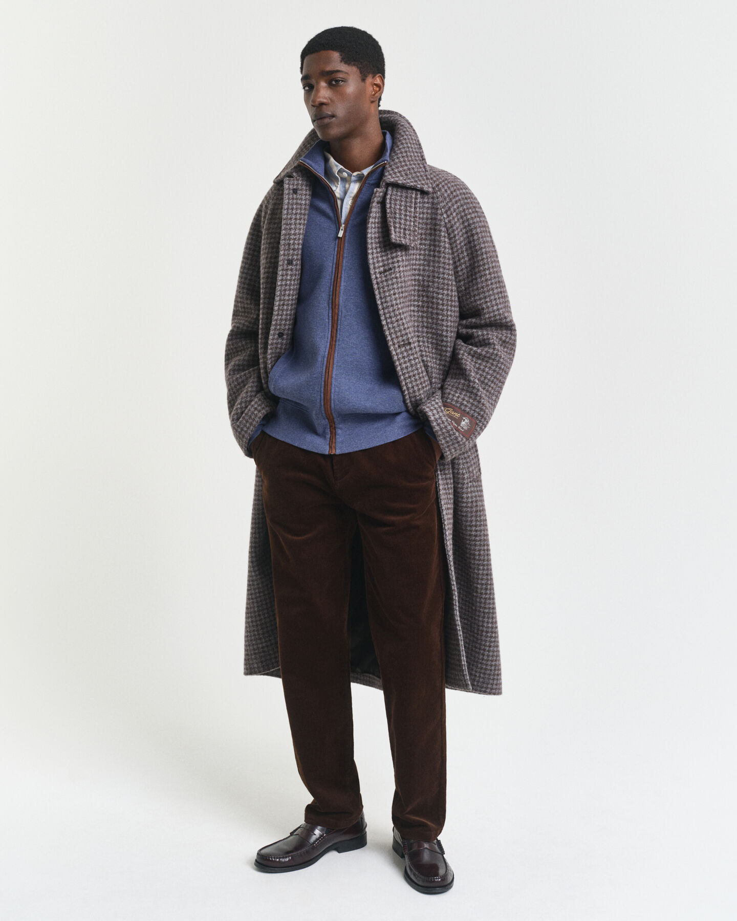 Sacker Rib Strickjacke mit Reißverschluss