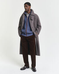 Sacker Rib Strickjacke mit Reißverschluss