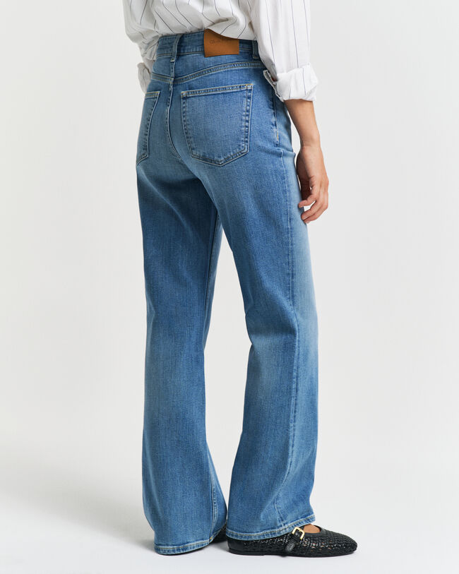 Slim Fit Schlagjeans