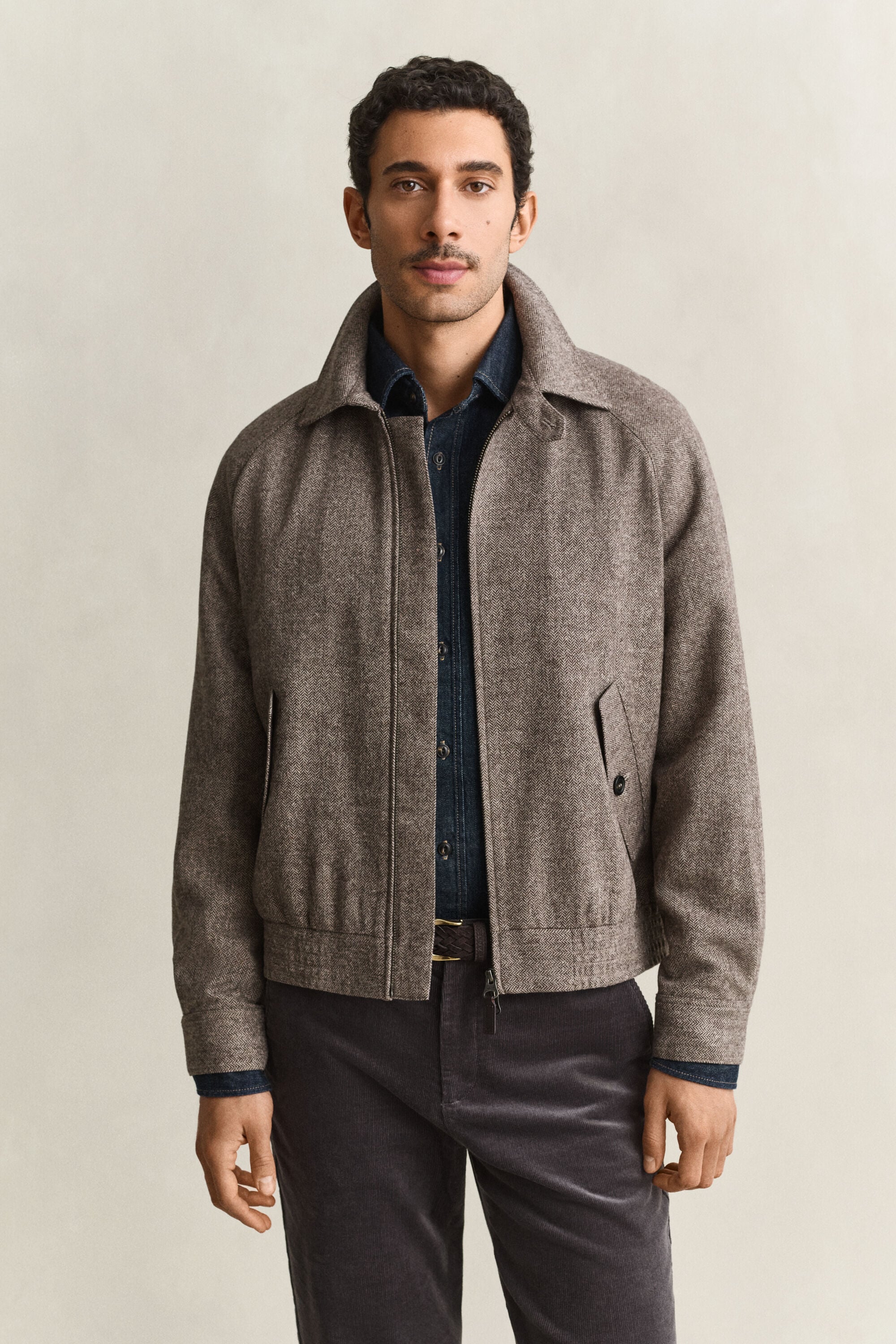 Windcheater Jacke aus Wollmischung