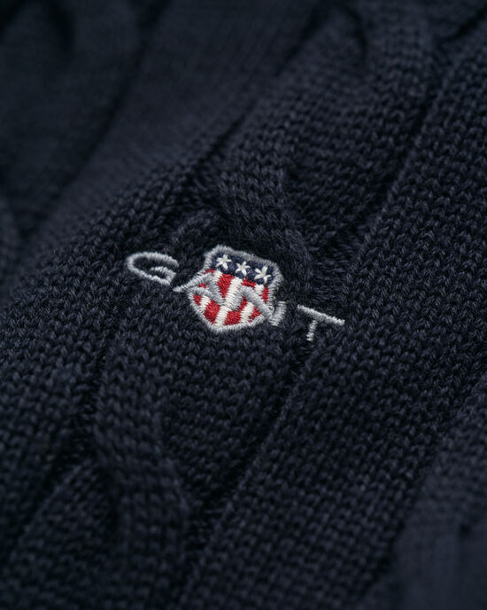 Teens Zopfstrick Troyer aus Baumwolle