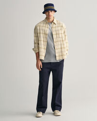 Strukturiertes Oversized Karohemd