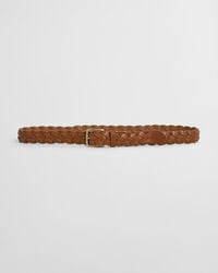 Flechtgürtel aus Leder