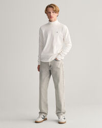 Teens Shield Stehkragen-Langarmshirt