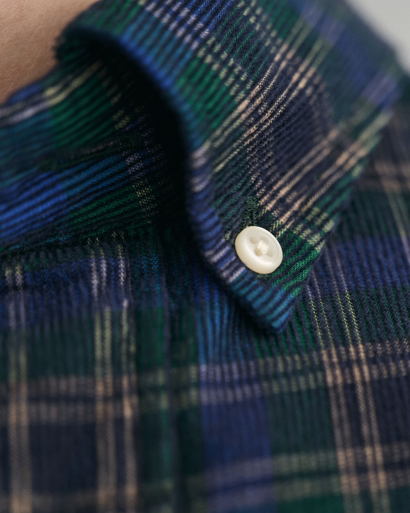 Regular Fit Cordhemd mit Karomuster