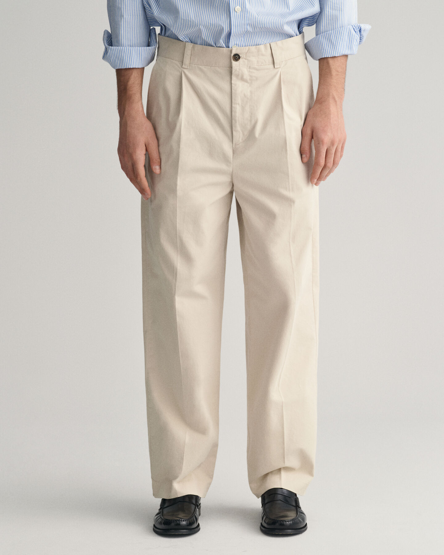 Relaxed Fit Peached Cotton Chinohose