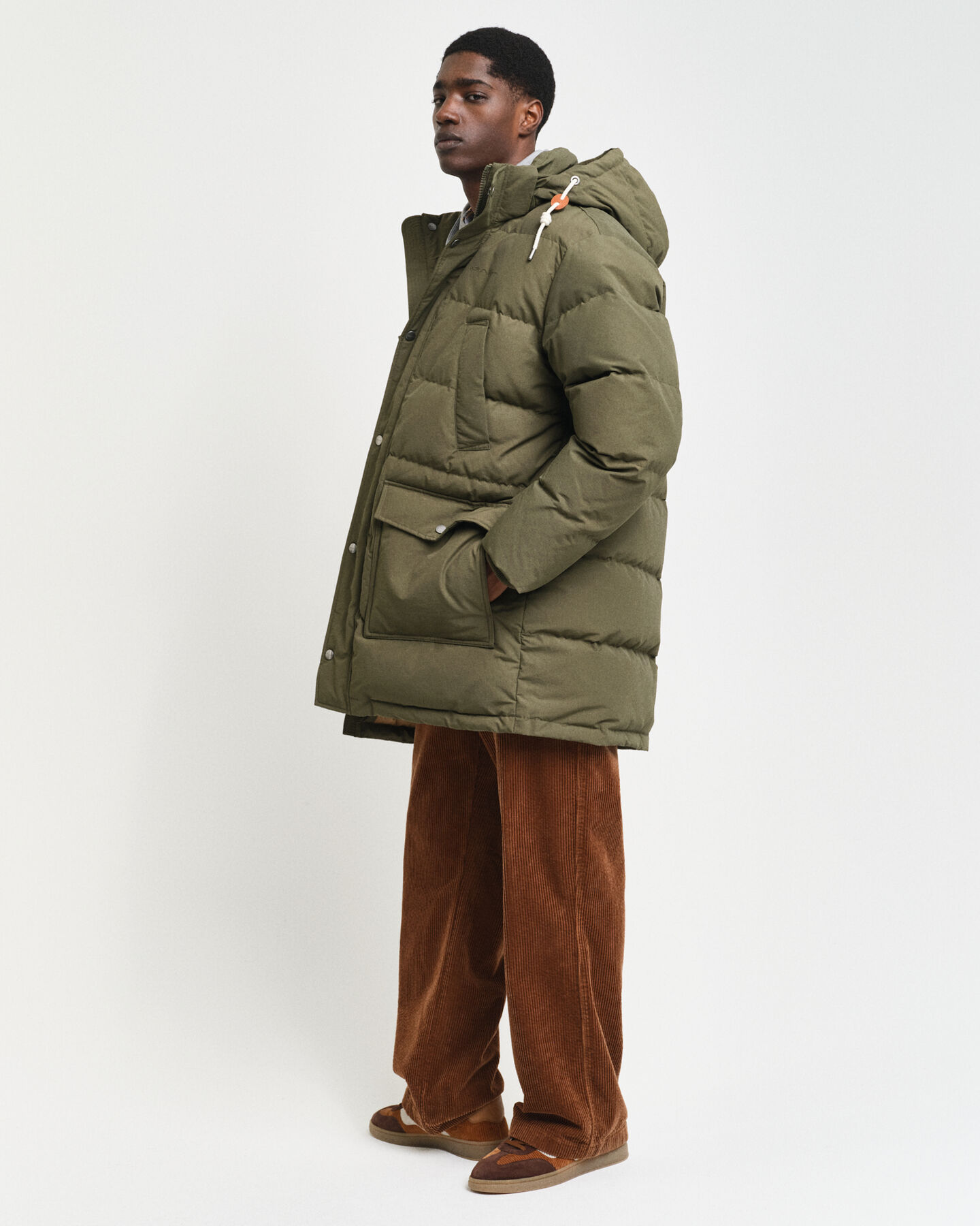 Heavy Mittellange Daunenjacke