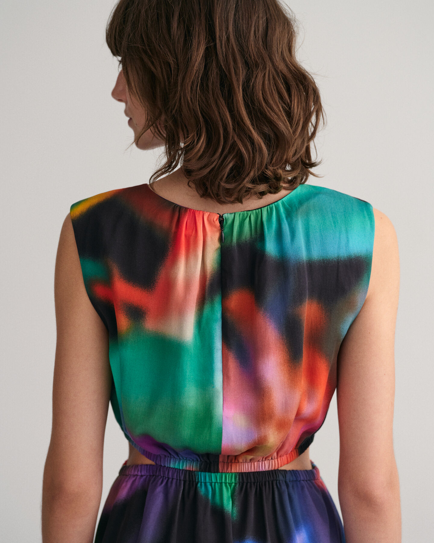 &Auml;rmelloses Kleid mit Blumen-Print