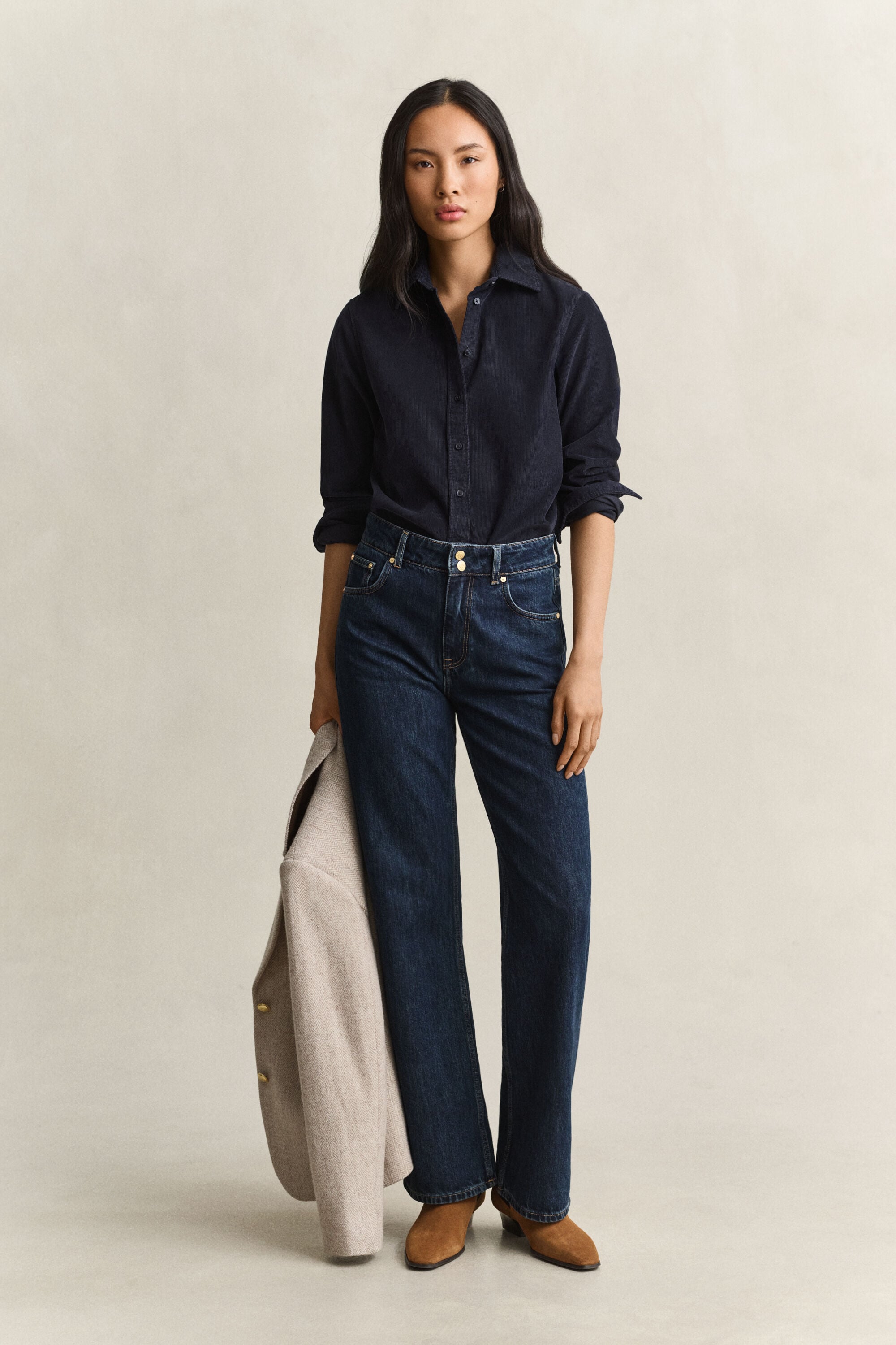 Regular Fit Cordhemd