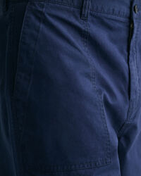 Regular Fit Baumwoll Leinen Shorts