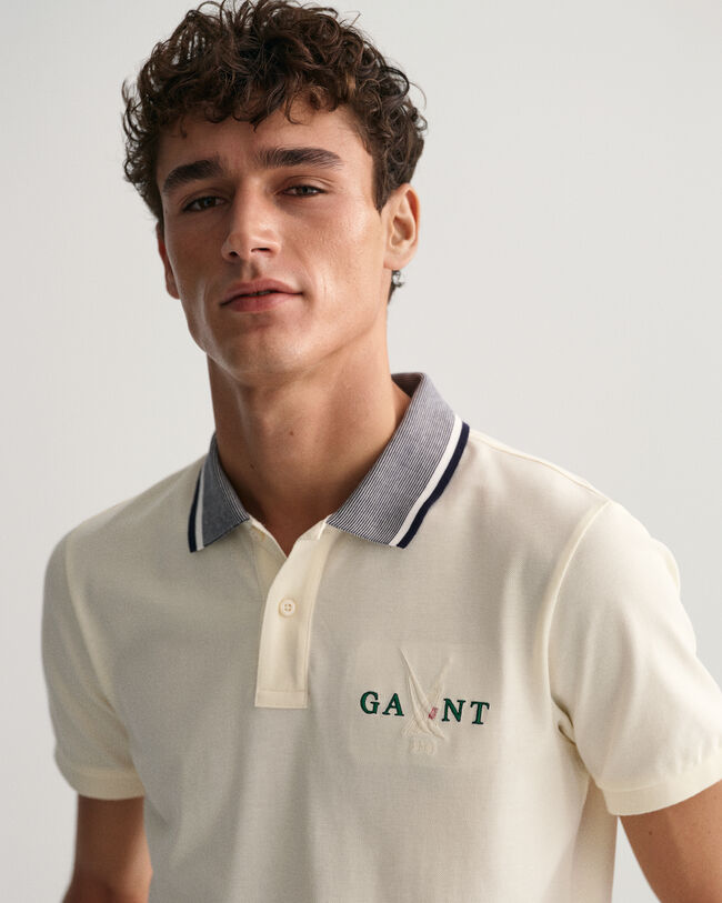 Sail Graphic Piqu&eacute; Poloshirt