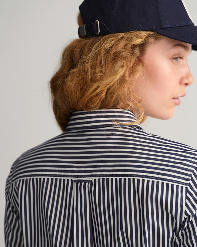 Regular Fit Broadcloth Bluse mit Streifen