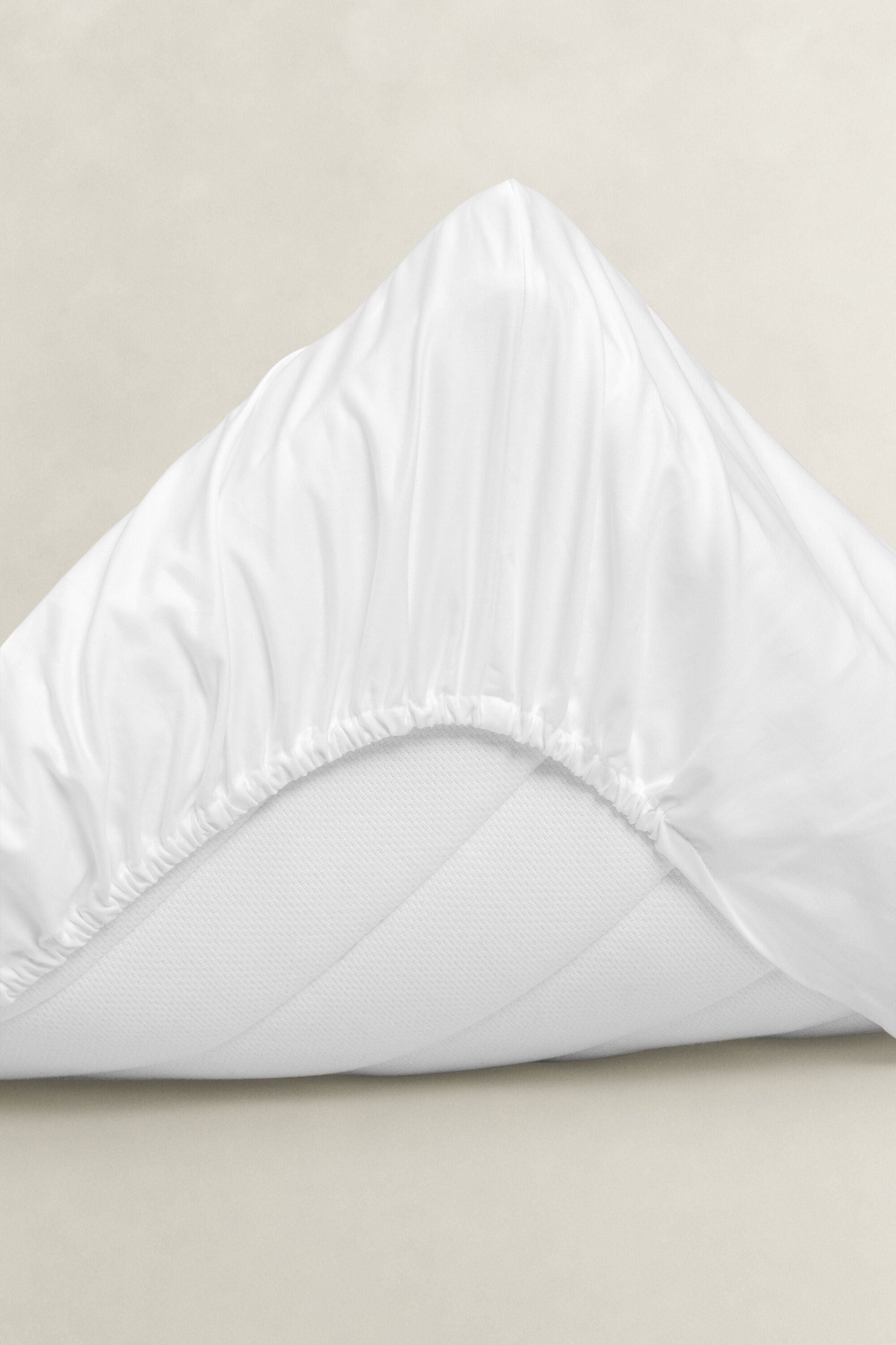 Sateen Doppel-Spannbettlaken — WHITE