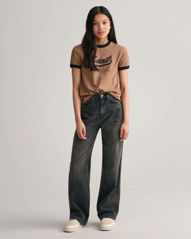 Teen Girls Jeans mit weitem Bein