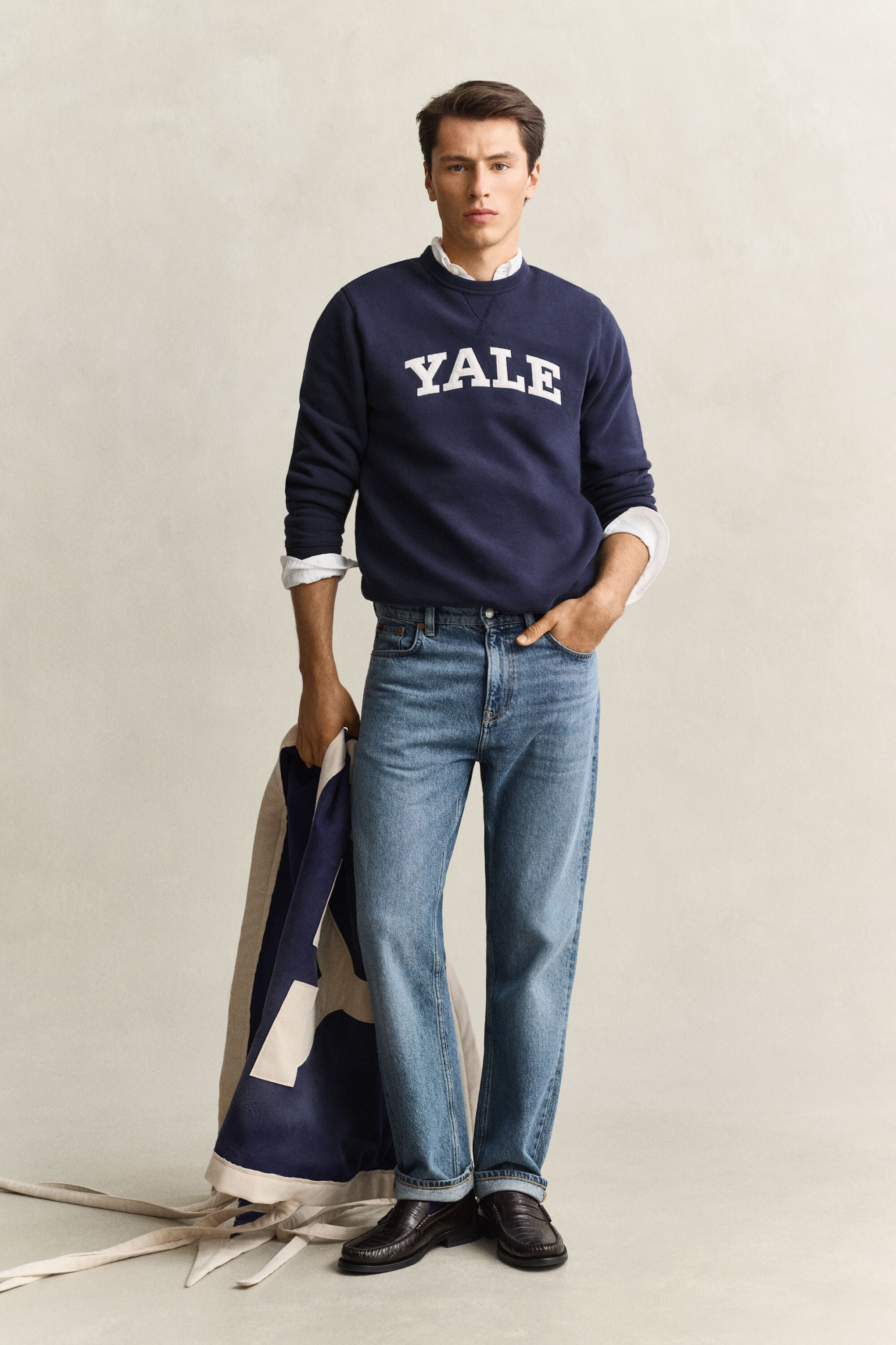 Gant x Yale Rundhals-Sweatshirt