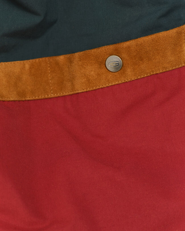 GANT Varsity Jacke aus Wolle und Veloursleder